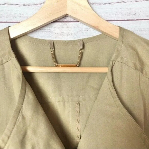 Trina Turk Rum Cay 4 Button Blazer Camel Brown 8 - Picture 2 of 3